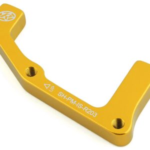 Reverse Components Disc Brake Adapters (Gold) (IS Mount | Shimano) (203mm Rear)