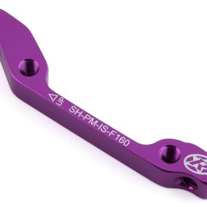 Reverse Components Disc Brake Adapters (Purple) (IS Mount) (160mm Front, 140mm Rear)