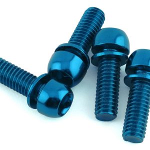 Reverse Components Disc Brake Caliper Bolts (Blue) (M6 x 18) (4)