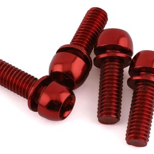 Reverse Components Disc Brake Caliper Bolts (Red) (M6 x 18) (4)