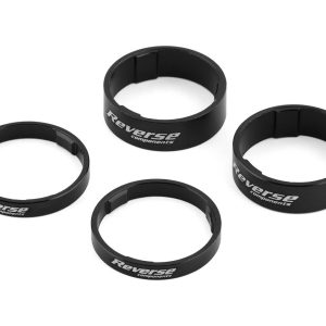 Reverse Components Ultralight Headset Spacer Set (Black) (4)