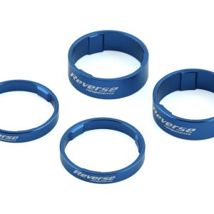 Reverse Components Ultralight Headset Spacer Set (Blue) (4)