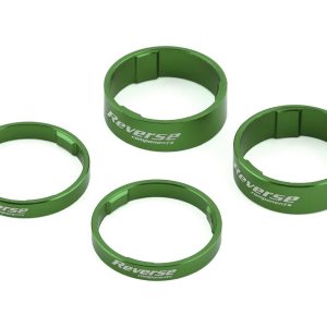 Reverse Components Ultralight Headset Spacer Set (Green) (4)