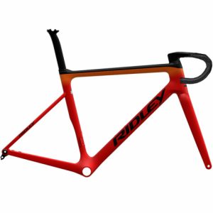 Ridley Falcn RS Disc Frameset - Matt Red / Orange / Black / Large / 110mm Stem / 42cm Bars