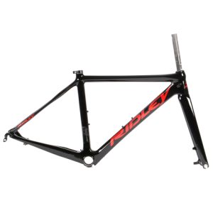 Ridley Fenix C Pureline Classic Disc Road Frameset - Gloss Black / Red / XXSmall