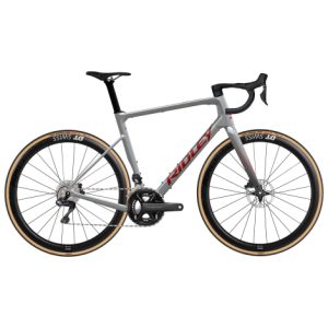 Ridley Grifn RS Road Ultegra Di2 Carbon Allroad Bike - Battleship Grey / Candy Red / Large