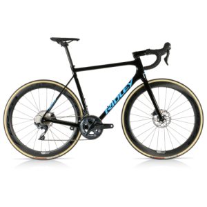 Ridley Helium Disc Ultegra Carbon Road Bike - Black / Belgian Blue / Small