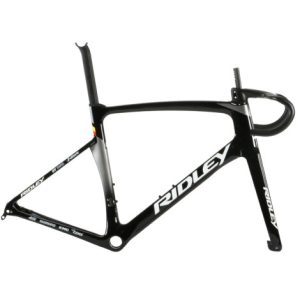 Ridley Noah Fast Disc Lotto Soudal Team Frameset - XS - Paint Defect - Black / Silver / XSmall / 40cm / 100mm / Chip on headtube