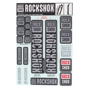 RockShox Fork Decal Kit (Grey) (For Forks with 35mm Upper Tubes)