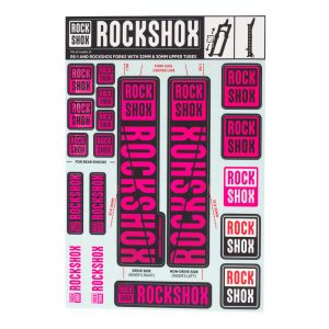 RockShox Fork Decal Kit (Magenta) (For RS-1 and forks with 30/32mm Upper Tubes)