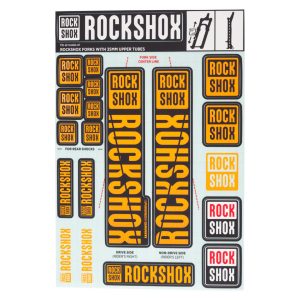 RockShox Fork Decal Kit (Orange) (For Forks with 35mm Upper Tubes)