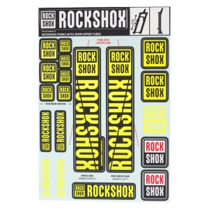 RockShox Fork Decal Kit (Yellow) (For Forks with 35mm Upper Tubes)