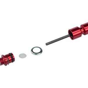 RockShox Rebound Long Adjuster Knob/Bolt Kit (Red) (Use With Some 32mm Maxle Lower Leg Forks)