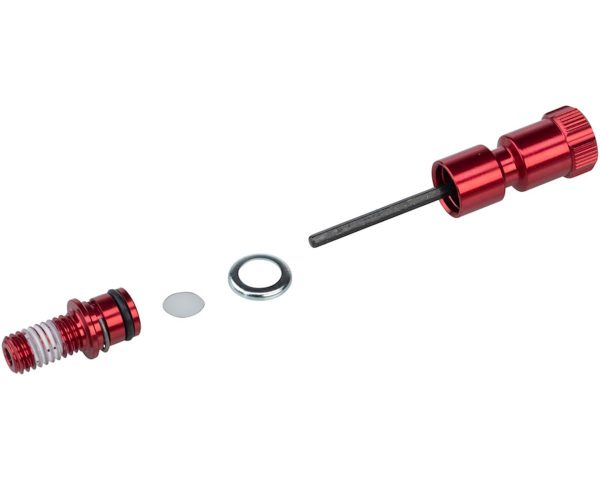 RockShox Rebound Long Adjuster Knob/Bolt Kit (Red) (Use With Some 32mm Maxle Lower Leg Forks)