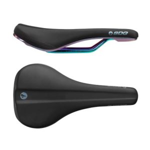 SDG Bel Air 3.0 LUX Alloy Rail Saddle - Black / Oil Slick