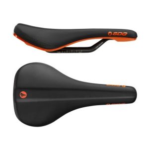 SDG Bel Air 3.0 LUX Alloy Rail Saddle - Black / Orange