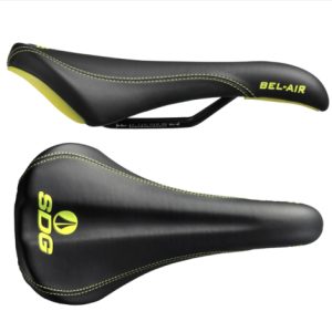 SDG Bel-Air Steel Rail Saddle - Black / Yellow