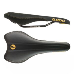 SDG Radar MTN Cro-Mo Rail Saddle - Black / Gold