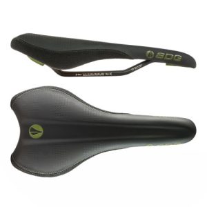 SDG Radar MTN Cro-Mo Rail Saddle - Black / Olive Green