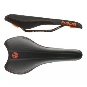 SDG Radar MTN Cro-Mo Rail Saddle - Black / Orange