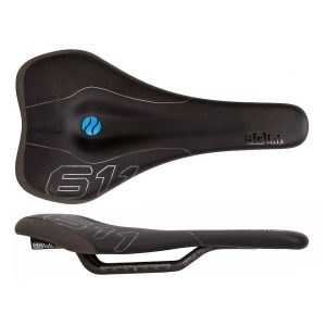 SQlab 611 Ergowave Saddle (Black) (Carbon Rails) (140mm)