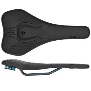 SQlab 612 Ergowave R Saddle (Black) (Hollow S-Tube Alloy Rails) (120mm)