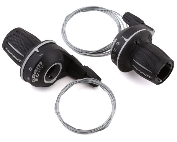 SRAM 3.0 Comp Grip Shifters (Black) (Pair) (3 x 7 Speed) (For SRAM Derailleurs)