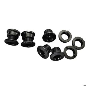 SRAM 5/6 Dual-Hex Chainring Bolt Set (Black) (12pc) (Steel)