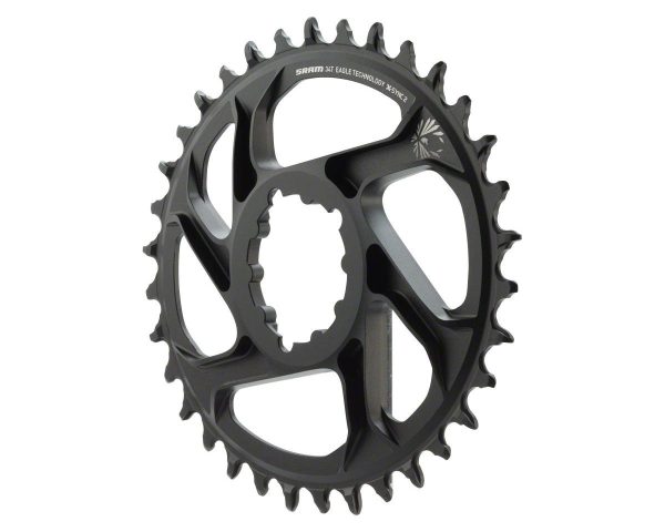 SRAM Eagle X-Sync 2 Oval Direct Mount Chainring (Black) (6mm Offset) (34T)