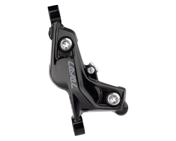 SRAM Level Silver Stealth Disc Brake Caliper (Black) (Front/Rear) (Post Mount) (4-Piston) (C1)