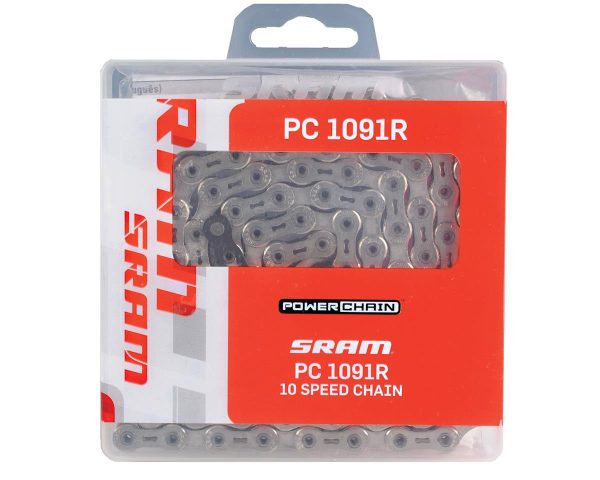 SRAM PC-1091R HollowPin PowerLock Chain (Silver) (10 Speed) (114 Links)