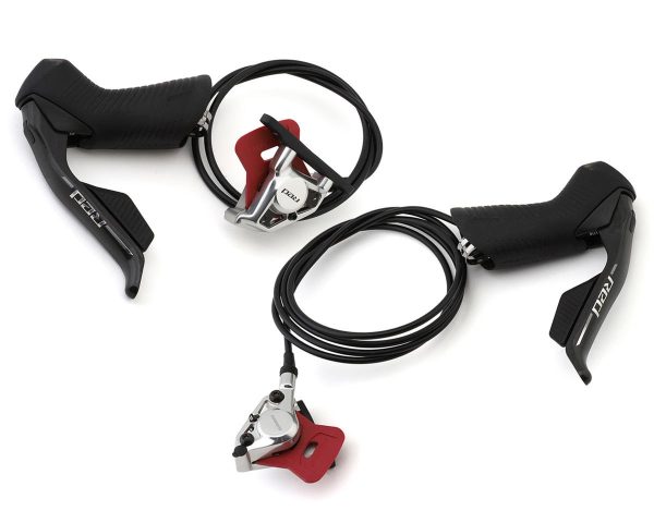 SRAM RED AXS Hydraulic Disc Brake/Shift Lever (Natural Carbon) (E1) (Pair) (Caliper Included) (Elect