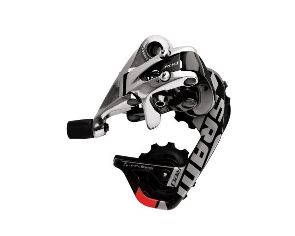 SRAM Red Rear Derailleur (Black/Silver) (10 Speed) (Short Cage)