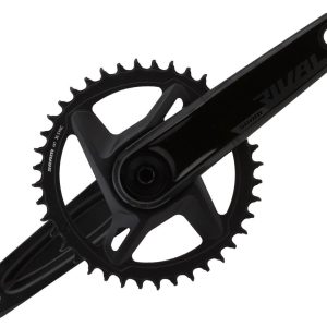 SRAM Rival 1 AXS Wide Power Meter Crankset (Black) (1 x 12 Speed) (DUB Spindle) (165mm) (40T) (Quarq