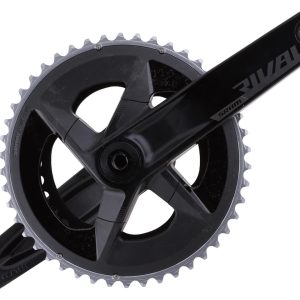 SRAM Rival AXS Crankset w/ Quarq Power Meter (Black) (2 x 12 Speed) (DUB Spindle) (D1) (165mm) (46/3