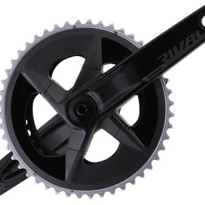 SRAM Rival AXS Crankset w/ Quarq Power Meter (Black) (2 x 12 Speed) (DUB Spindle) (D1) (165mm) (48/3