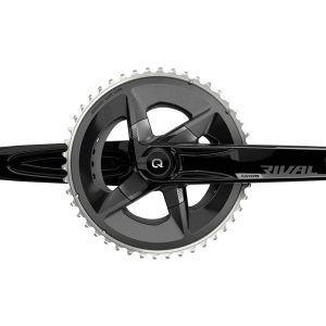 SRAM Rival AXS Crankset w/ Quarq Power Meter (Black) (2 x 12 Speed) (DUB Spindle) (D1) (170mm) (46/3