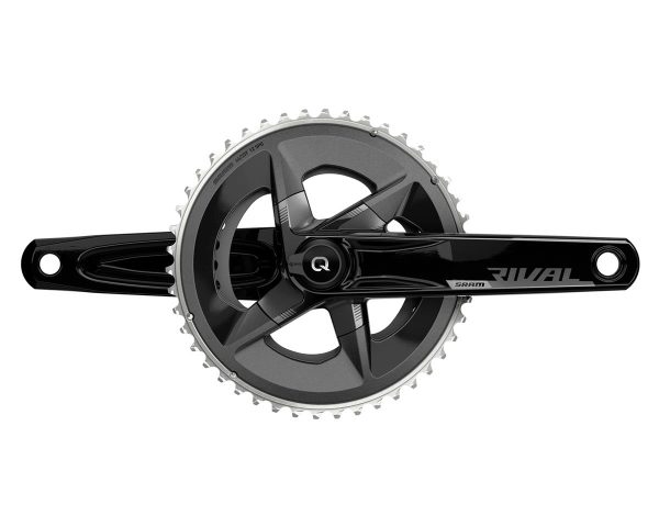 SRAM Rival AXS Crankset w/ Quarq Power Meter (Black) (2 x 12 Speed) (DUB Spindle) (D1) (170mm) (46/3