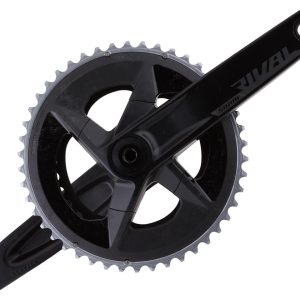 SRAM Rival AXS Crankset w/ Quarq Power Meter (Black) (2 x 12 Speed) (DUB Spindle) (D1) (172.5mm) (46