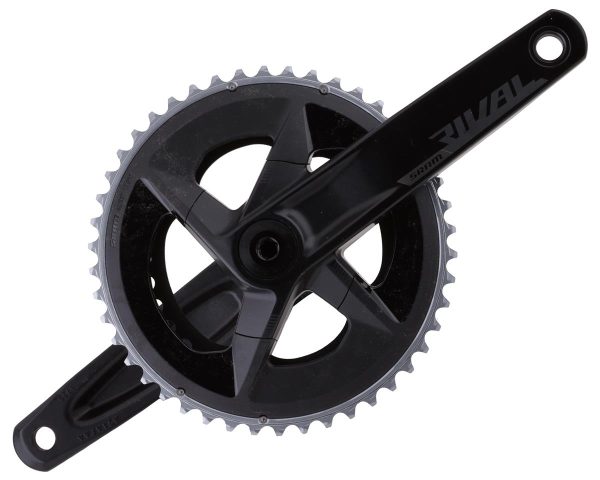 SRAM Rival AXS Crankset w/ Quarq Power Meter (Black) (2 x 12 Speed) (DUB Spindle) (D1) (172.5mm) (46