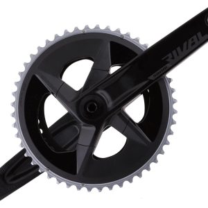 SRAM Rival AXS Crankset w/ Quarq Power Meter (Black) (2 x 12 Speed) (DUB Spindle) (D1) (172.5mm) (48