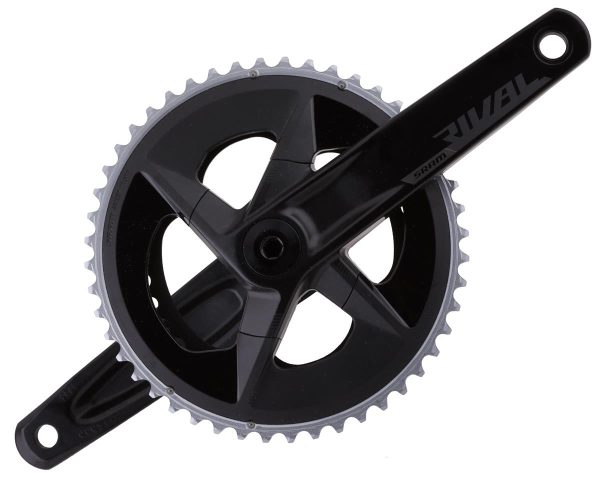 SRAM Rival AXS Crankset w/ Quarq Power Meter (Black) (2 x 12 Speed) (DUB Spindle) (D1) (172.5mm) (48