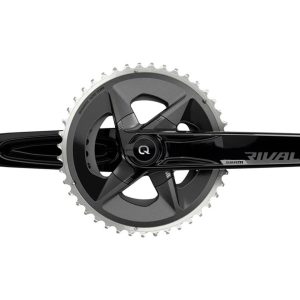 SRAM Rival AXS Wide Power Meter Crankset (Black) (2 x 12 Speed) (DUB Spindle) (160mm) (43/30T) (Quar