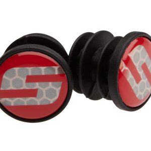 SRAM Road Handlebar End Plugs (Red) (S Logo)