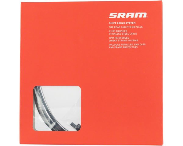 SRAM Shift Cable & Housing Kit (Black) (4mm) (1.1mm) (1500/2300mm)