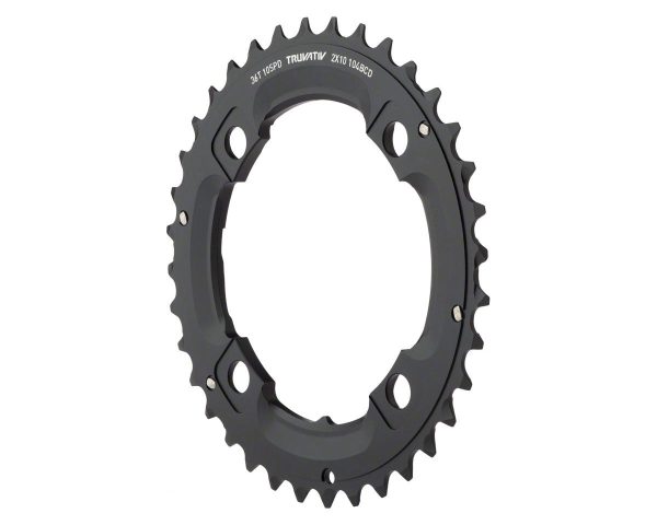 SRAM Truvativ X0/X9 Chainrings (Black) (2 x 10 Speed) (Outer) (No Pin) (36T) (104mm BCD)