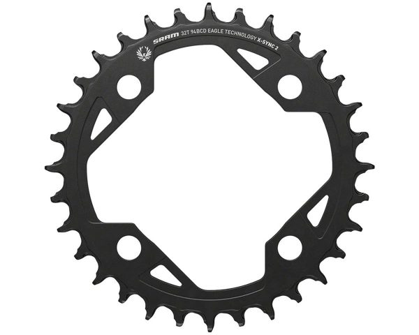 SRAM X-Sync2 Eagle E-MTB Chainring (Black) (11/12 Speed) (94 BCD x 4-Bolt) (32T)