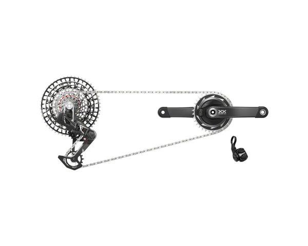 SRAM XX SL Eagle Transmission AXS Power Meter Groupset (Black/Silver) (T-Type) (165mm) (32T) (1 x 12