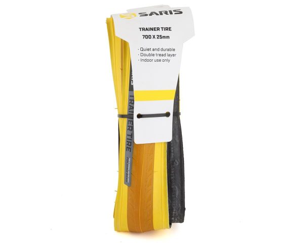 Saris Indoor Trainer Tire (Yellow) (700c) (25mm) (Folding)