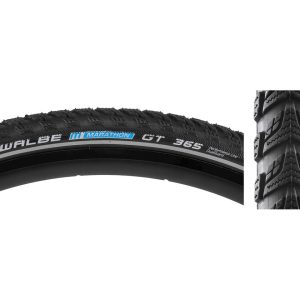 Schwalbe Marathon GT 365 FourSeason Tire (Black) (700c) (38mm) (Wire) (Dual Guard) (Performance Line